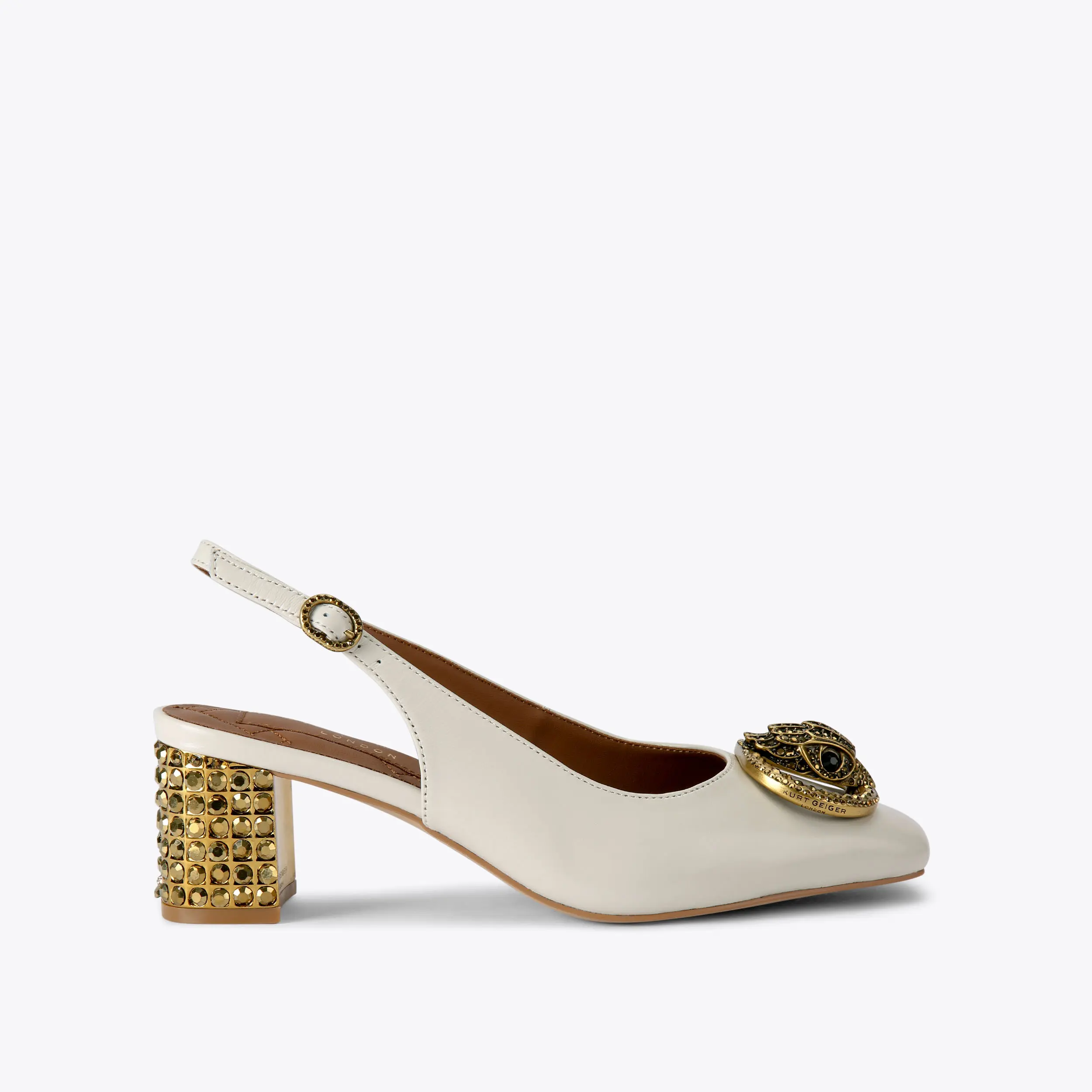 Chelsea Block Sling Back Heel