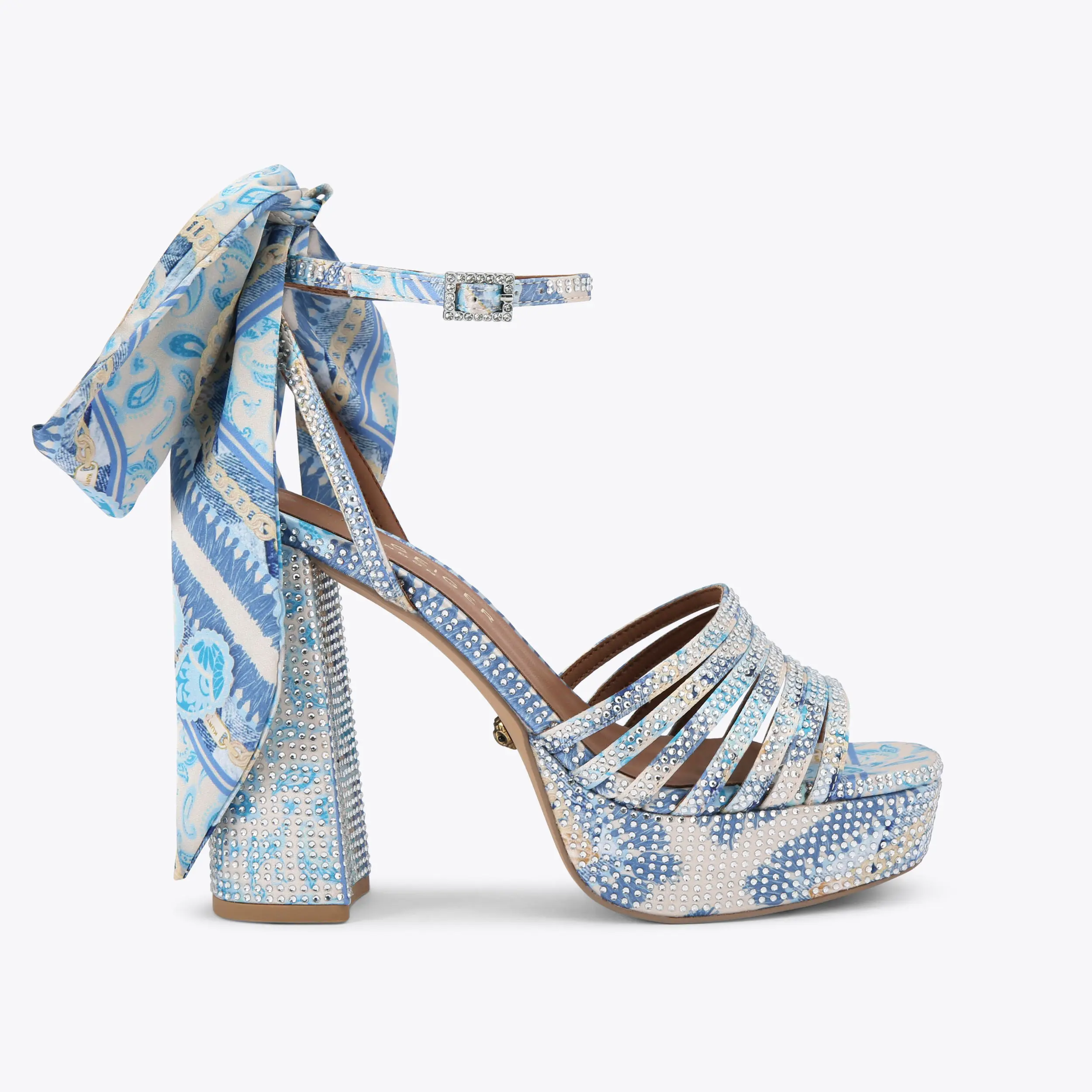 Pierra Ankle Tie Platform Heel
