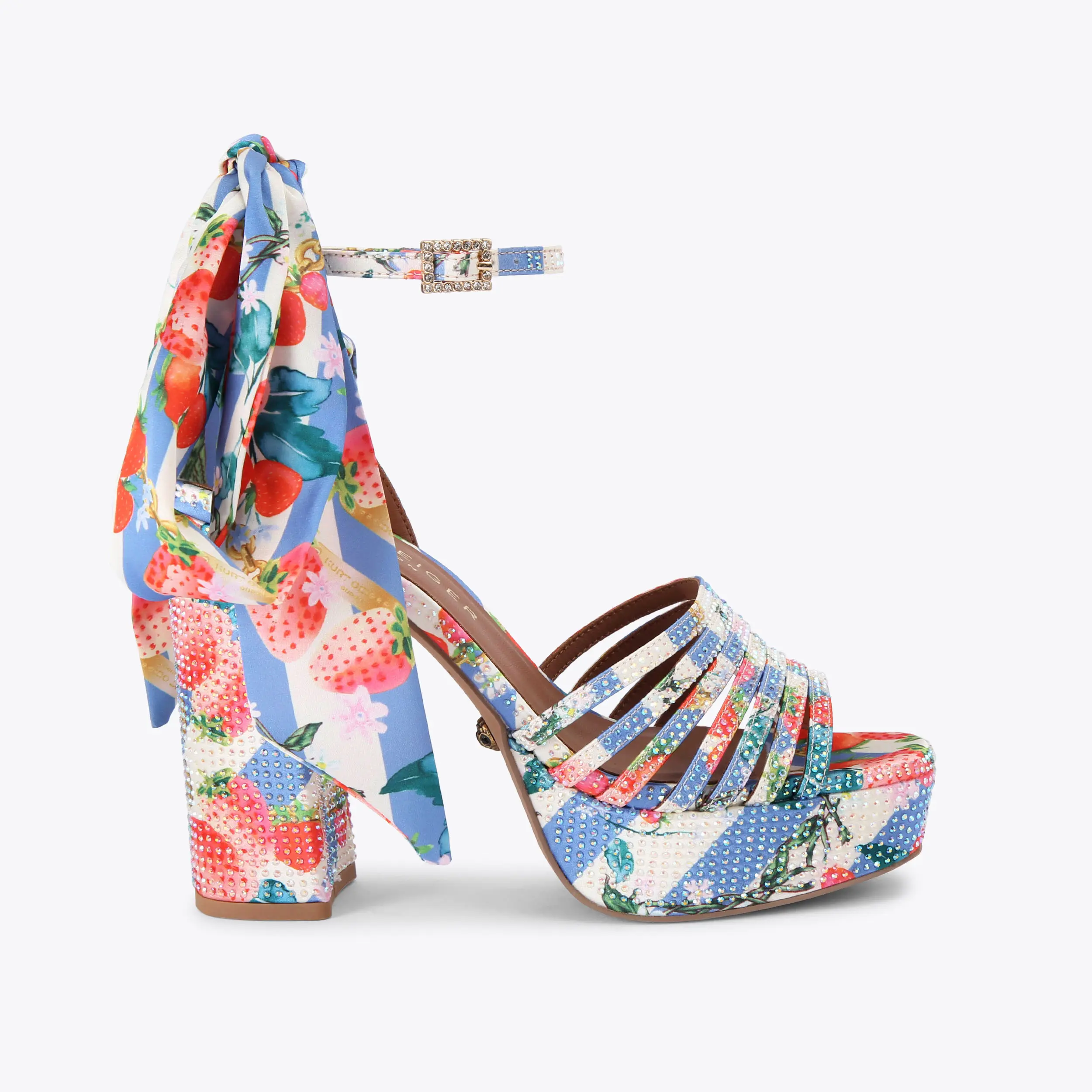 Pierra Ankle Tie Platform Heels