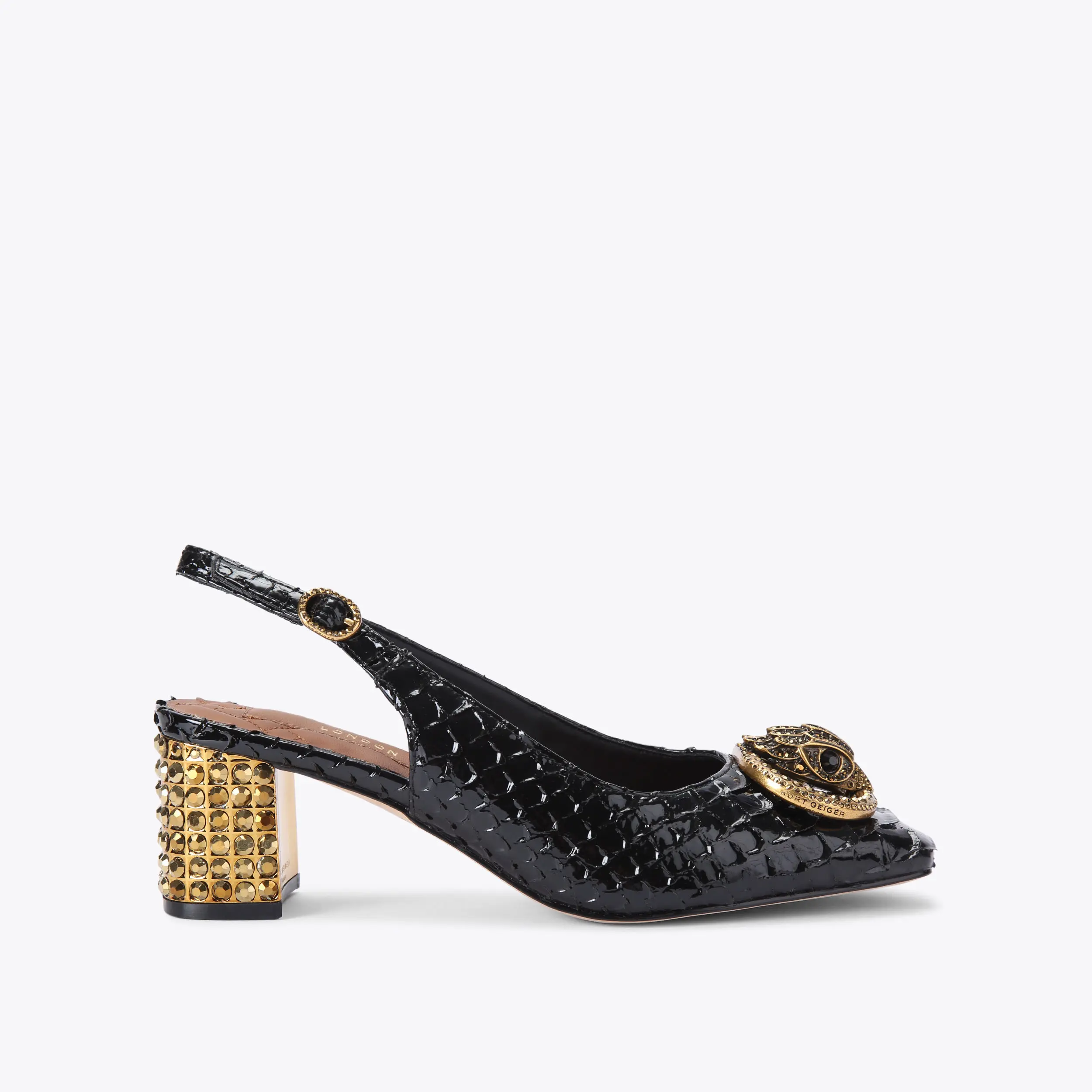 Chelsea Block Slingback Heel