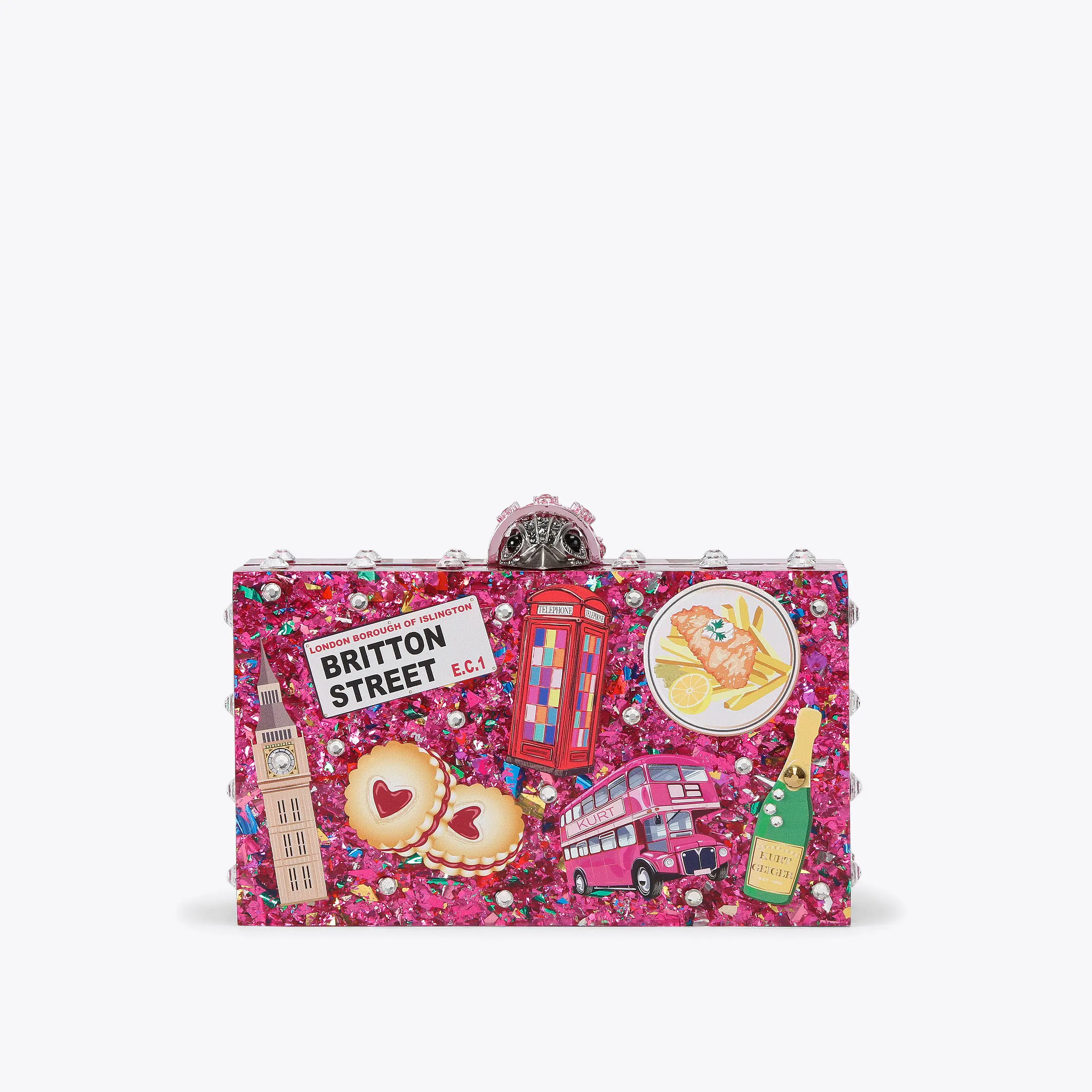 London Box Clutch Bag