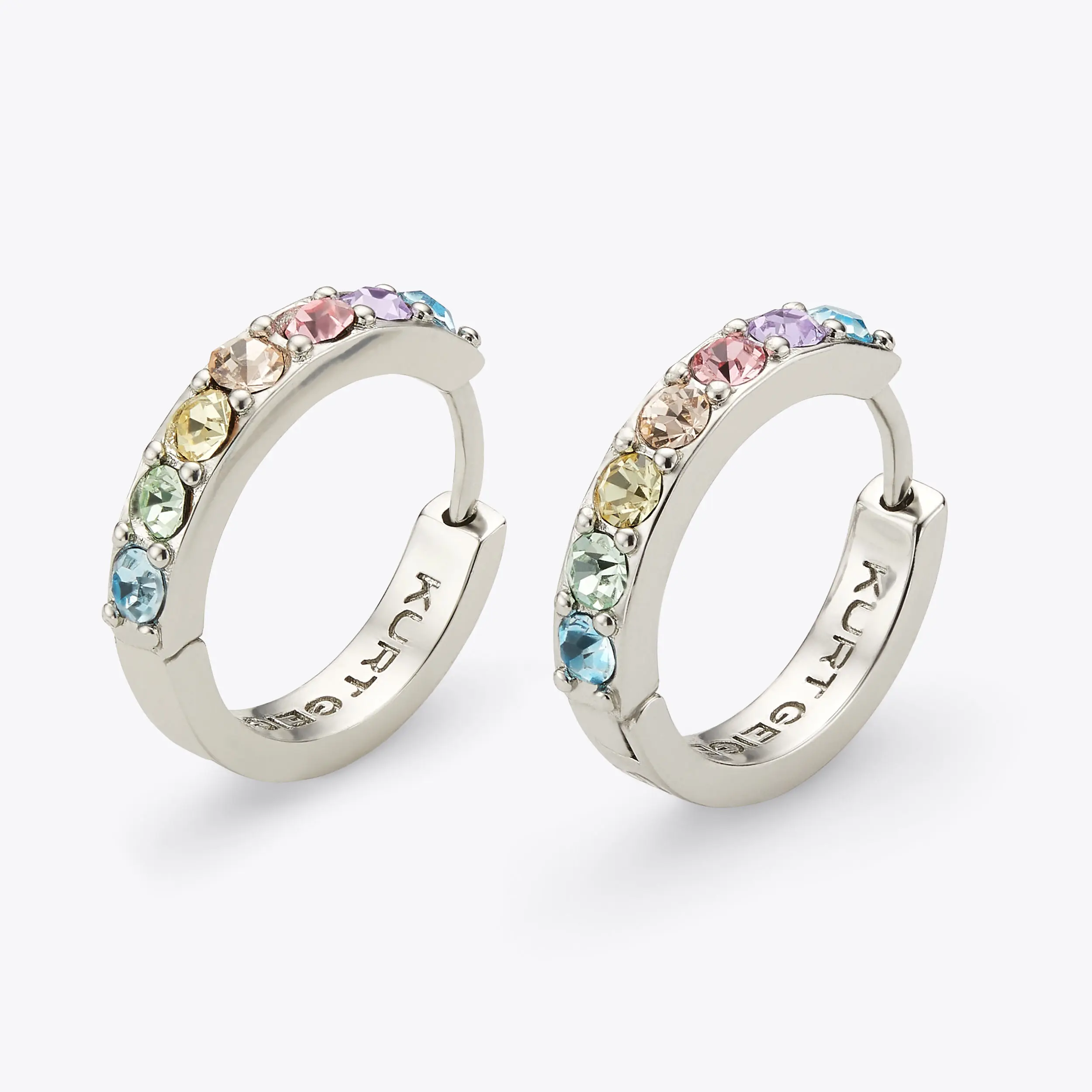 Crystal Huggie Hoops