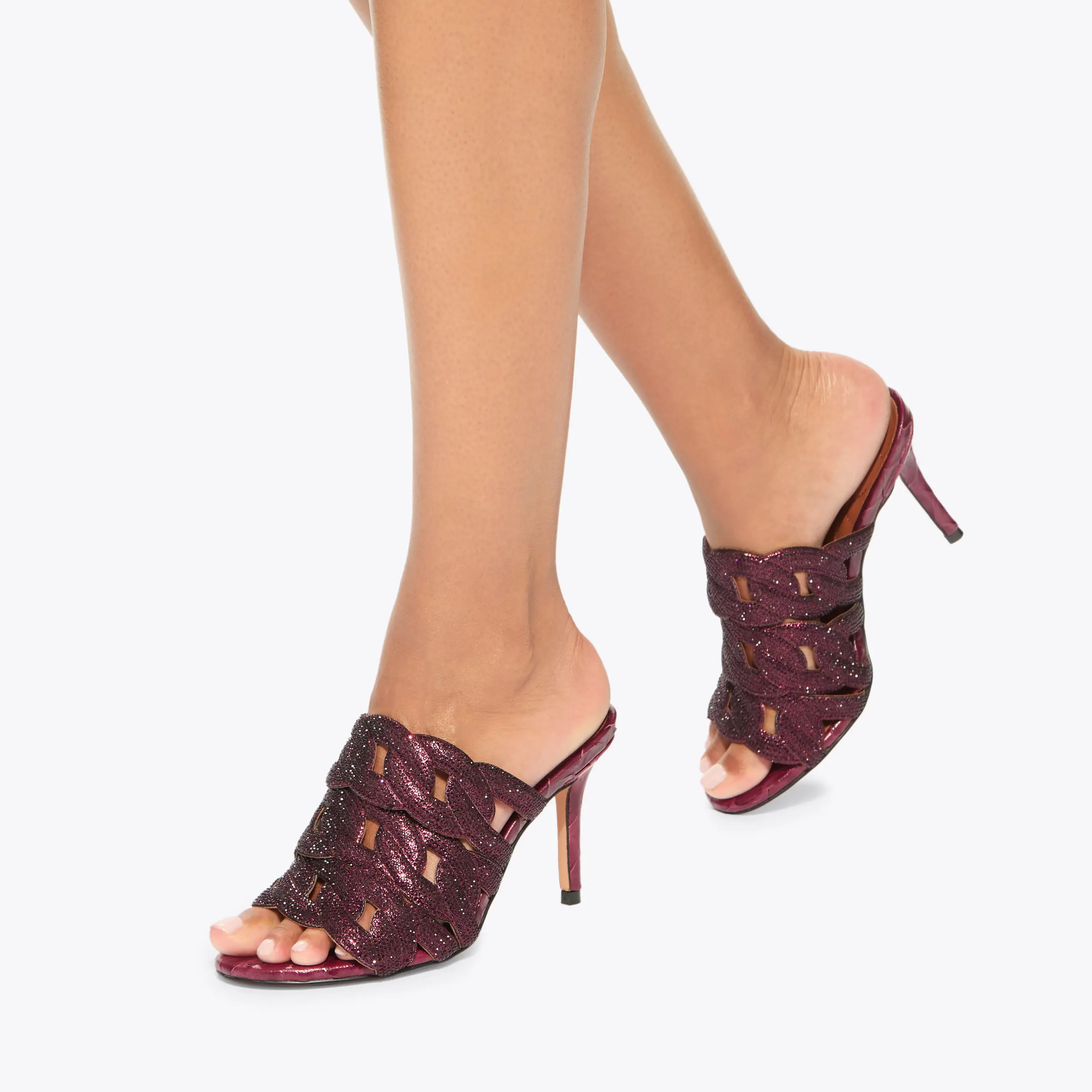 Crystal Chain Heel