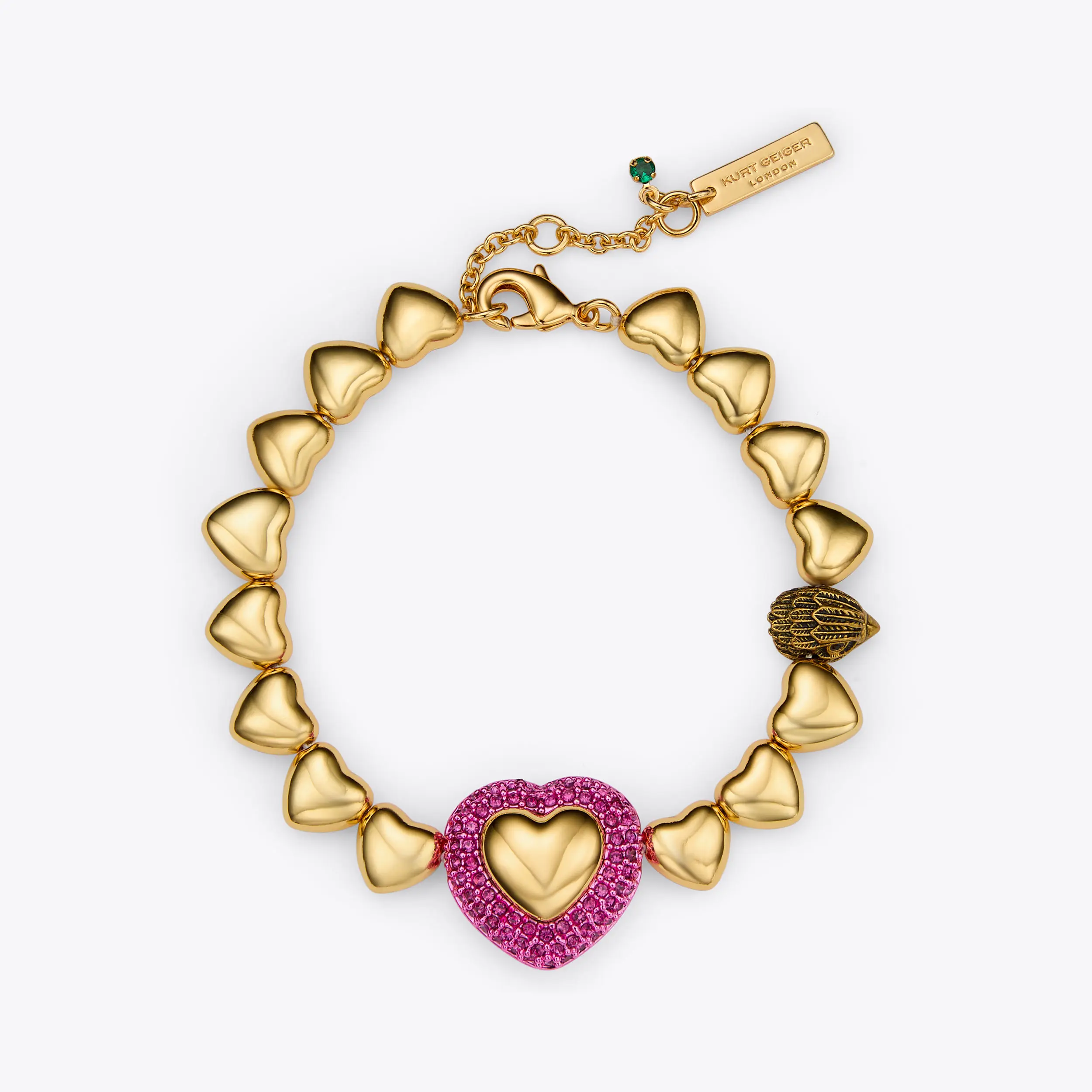 Beaded Heart Bracelet