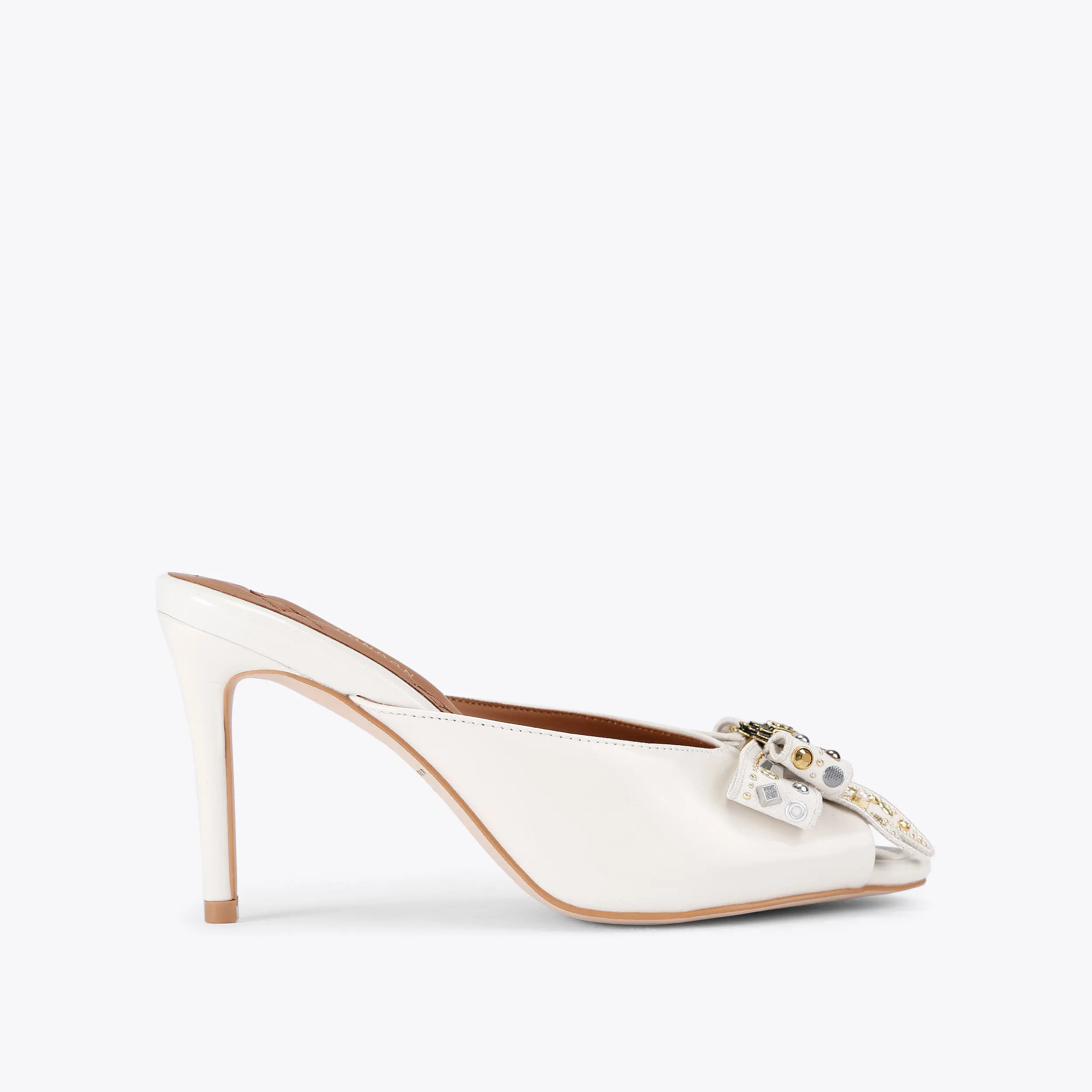Belgravia Stud Bow Mule Heel
