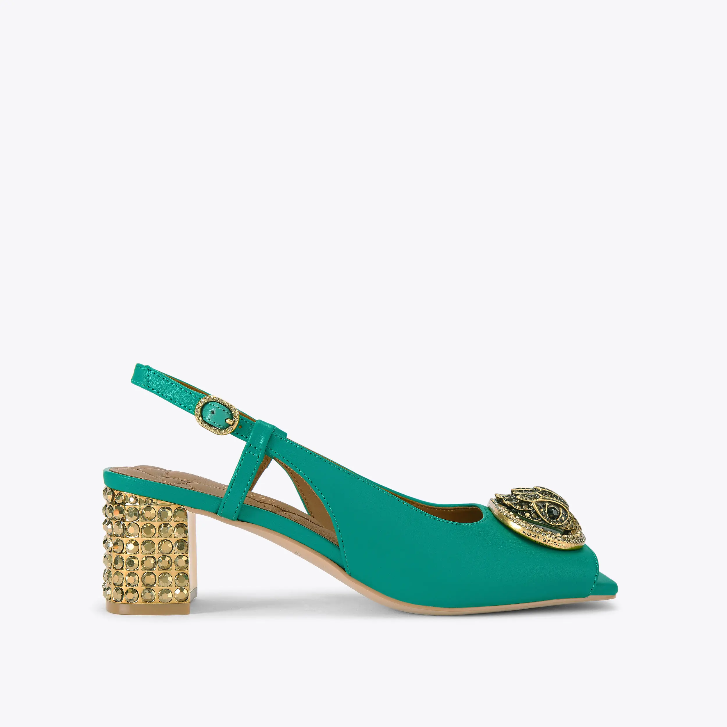 Chelsea Block Sling Back Heel