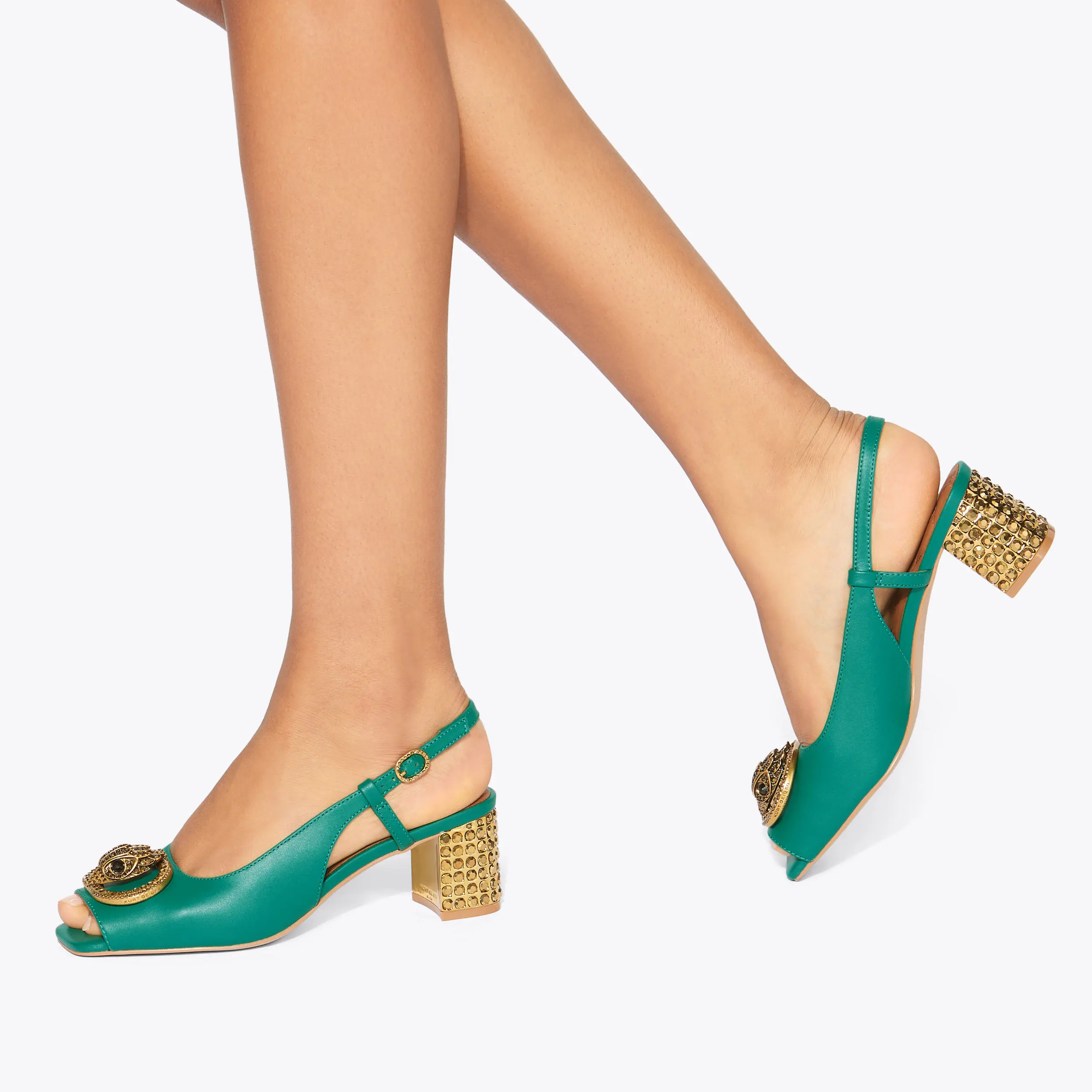 Chelsea Block Sling Back Heel