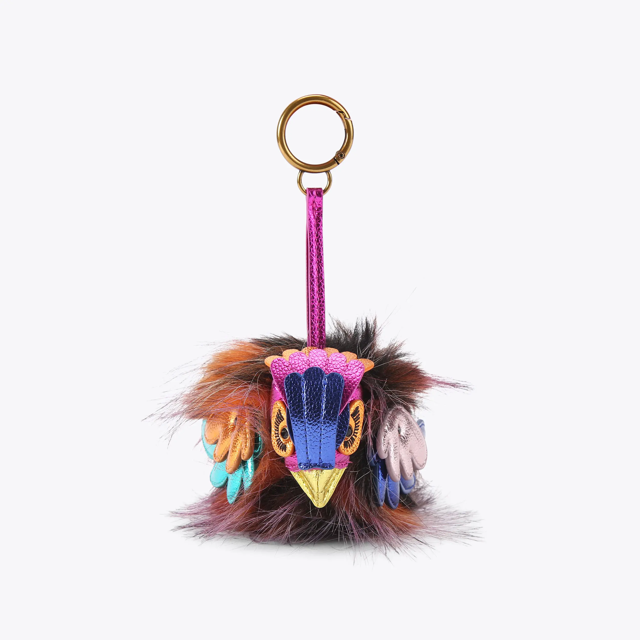 Pom Pom Bird Charm