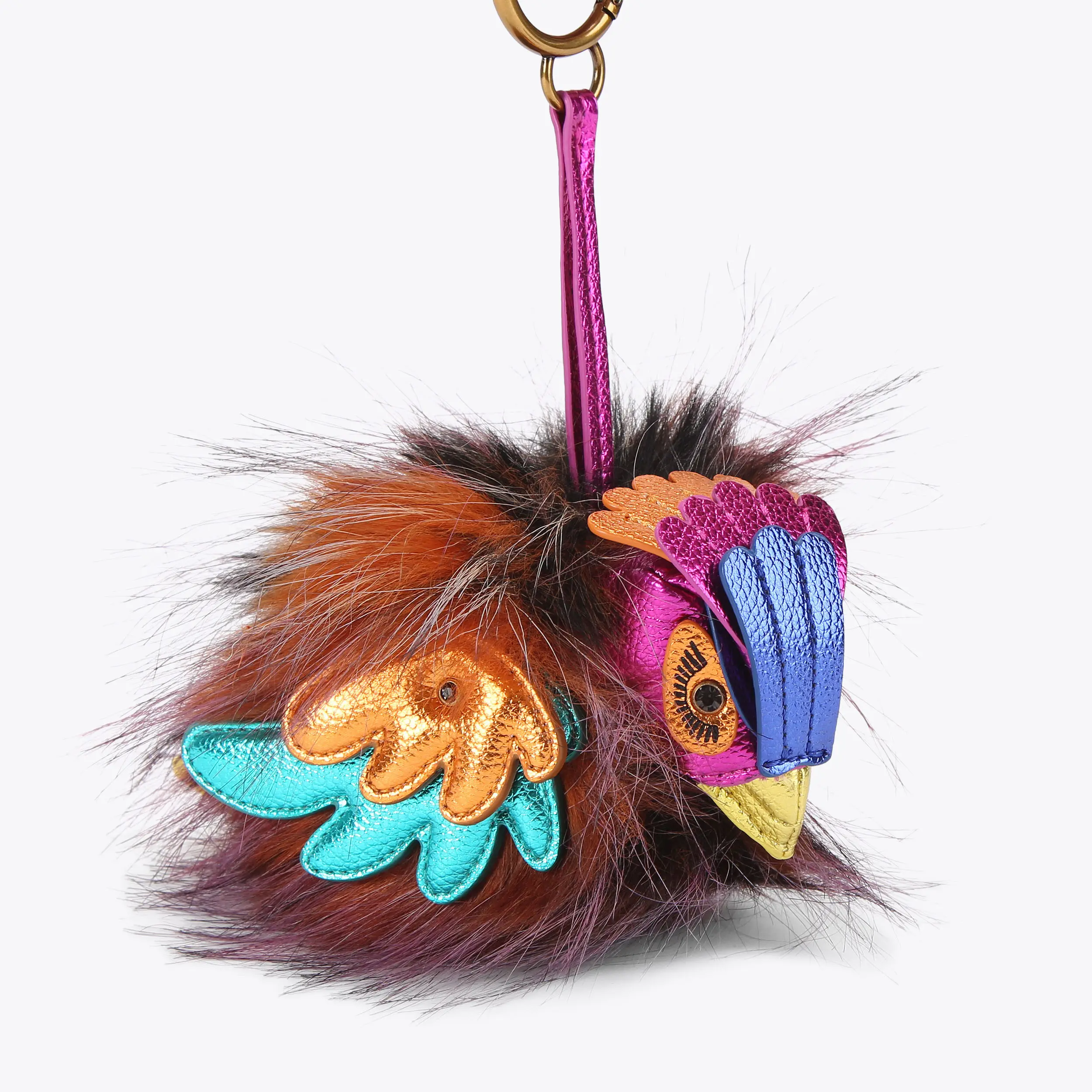 Pom Pom Bird Charm